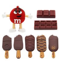 TEXT ME 64GB cartoon M M bean Ice cream biscuits usb flash drive usb 2.0 4GB 8GB 16GB 32GB pendrive gift usb