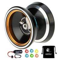 MAGICYOYO M001-B โยโย่ไม่ตอบสนองมืออาชีพ,ลูกดิ่งอลูมิเนียมอัลลอยพร้อมห่วงโลหะโย่กลาง + พิเศษ5สาย + กระเป๋า