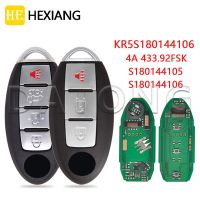 HE Xiang กุญแจ Mobil Remote Control สำหรับ Nisan X-Trail โกง2014 2015 2016 433.92Mhz ชิป4A เปลี่ยน KR5S180144106สมาร์ทการ์ด