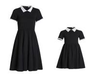 Wednesday Addams Inspired Costume Dress  Gothic Dress  Baby Girl Toddlers  kids  Addams Family Wednesday Addams dress Wednesday  by Hs2023