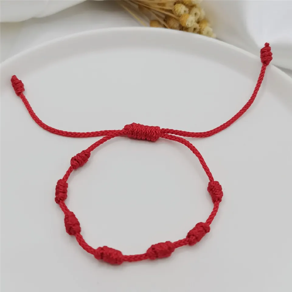  NFEGSIYA Red Rope Bracelets Woven Rope Lucky Red