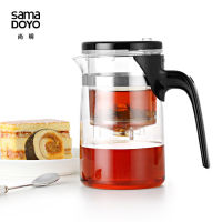 Samadoyo E-01 High Grade Gongfu Teapot &amp; Mug 500ml Glass Teapot SAMA Art Tea Cup for Dian Hong Black Tea Da Hong Pao