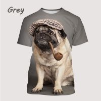 2023 NewPug เสื้อยืด-U Nisex ผู้ชายเสื้อยืดแฟชั่นใหม่3d พิมพ์สั้นสบายๆเย็น Tee