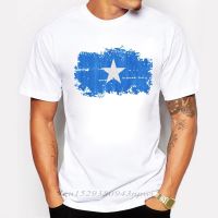 2019 Summer Short Sleeve T-shirts for Men O-neck Somalia National Flag Nostalgic Style T Shirt Cotton Men Clothing Tops