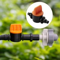 50Pcs 1/4Inch Pipe Mini Valve 4/7mm Hose Controller Barbed Adapter Agriculture Drip Irrigation Watering System Fitting