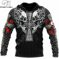 Viking Skull Tattoo 3D All Over Printed Fashion Hoodies Men Sweatshirt Unisex Zip Pullover Casual Jacket Tracksuit DW0246 {plenty}