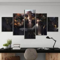 Legends League Sett Game HD Decorative Wall Art โปสเตอร์ผ้าใบ-ชุด5ชิ้นสำหรับตกแต่งบ้าน-ไม่มีกรอบ-เหมาะสำหรับห้องนั่งเล่น