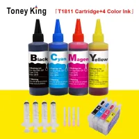 Toney King หมึกเติมหมึกตลับหมึกสำหรับ Epson T1811 T1801ที่แสดงออก Xp30 Xp102 Xp202 Xp205ตลับหมึกเครื่องพิมพ์หมึก Xp-422 400มล.