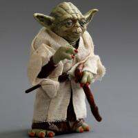 S tar Wars Jedi Knight มาสเตอร์โยดา PVC หุ่นต่อสู้คอลเลกชันของเล่นโมเดลรูปตุ๊กตา 12 ซม.