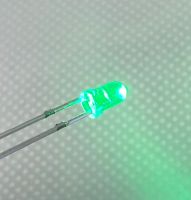 LED 3mm. หลอดใส สีเขียว จำนวน 100 หลอด