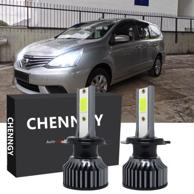 ชุดหลอดไฟหน้า LED P1 12-24V 6000K สีขาว สําหรับ Nissan grand livina(L11)2014 2015-2019 (1 คู่) 2PCS