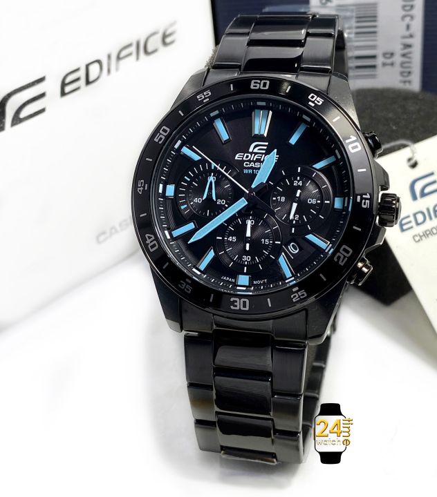 มาแล้วค่า-พระเอกยอดฮิตของเรา-casioผู้ชายแท้-นาฬิกา-casio-edifice-สายสแตนเลส-สีรมดำตัดฟ้า-นาฬิกาข้อมือ-นาฬิกาแท้-มีประกัน