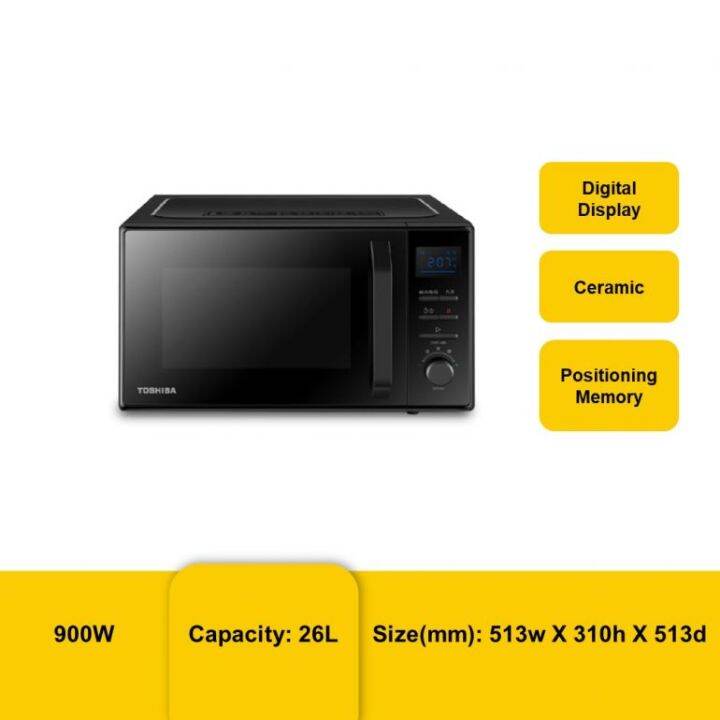 [FREE DELIVERY] TOSHIBA MW2AC26TF(BK) MICROWAVE OVEN GRILL 26L