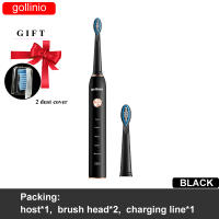 gollinio Sonic Electric Toothbrush smart teeth Brush Usb fast charging electronic Tooth Brush GL41E case Replacement Head Set