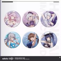 Pre Sale miHoYo Official Honkai Impact 3 Leisurely Summer Series Elysia Kiana Bronya Mei Tinplate Badge Third Bullet Cosplay Fashion Brooches Pins