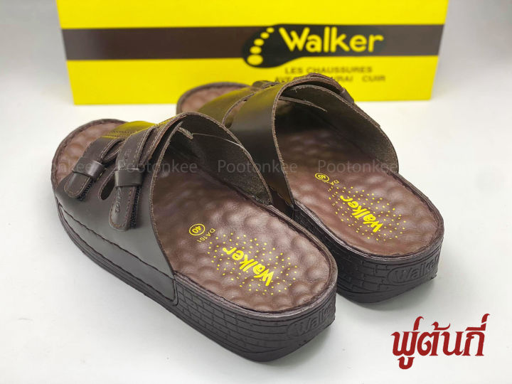 รองเท้าแตะ-walker-รองเท้าแตะวอคเกอร์-หนังแท้-รหัส-da-101-ของแท้-พร้อมส่ง