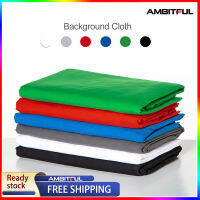 Ambitful สีดำสีขาวสีเขียวสีน้ำเงินสีแดงผ้าฝ้ายสิ่งทอมัสลิน 1*3 M/2*3m/3*3m/3*4m/3*5m/3*5.5 M backgrounds Studio photography Screen chromakey backdrop Cloth