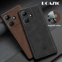 ROAZIC เคสหนังหนังแกะสำหรับ Infinix 30i ร้อนสไตล์ธุรกิจเนื้อแมทท์นิ่มกันกระแทกฝาครอบหลังปกป้องกล้อง