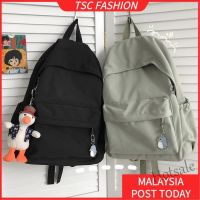 【hot sale】✐┋ C16 TSCfashion Japanese Ins Wind Solid Color Schoolbag Female Korean Version of Harajuku Ulzzang College Student Backpack Senior High School Large Capacity Backpack