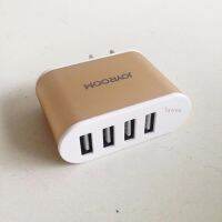 ??HOT!!ลดราคา?? Joyroom Travel Charger USB 4port 4.2a Output อแดปเตอร์ชาร์ต ยูเอส บี 4ช่อง รุ่นL-M403 (สีทอง)Gold #562 ##ที่ชาร์จ แท็บเล็ต ไร้สาย เสียง หูฟัง เคส Airpodss ลำโพง Wireless Bluetooth โทรศัพท์ USB ปลั๊ก เมาท์ HDMI สายคอมพิวเตอร์