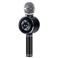 Wireless Microphone Bluetooth Speaker PC Mobile Phone LED Light Mic Live Broadcast Device