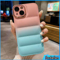 เคสโทรศัพท์เลนส์แจ็คเก็ตขนมปังไล่ระดับสีที่ทันสมัยปกป้องอย่างสมบูรณ์สำหรับ IPhone 14 13 12 11 Pro Max ฝาครอบด้านหลังกันกระแทกสุดหรู