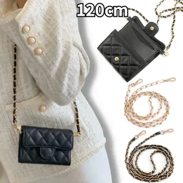 100-130cm Leather+Metal Replacement For Chanel Purse Chain Strap Tote  Designer