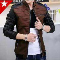 CODHaley Childe The Newest 0131 Combination Leather Motorcycle Jacket For Men