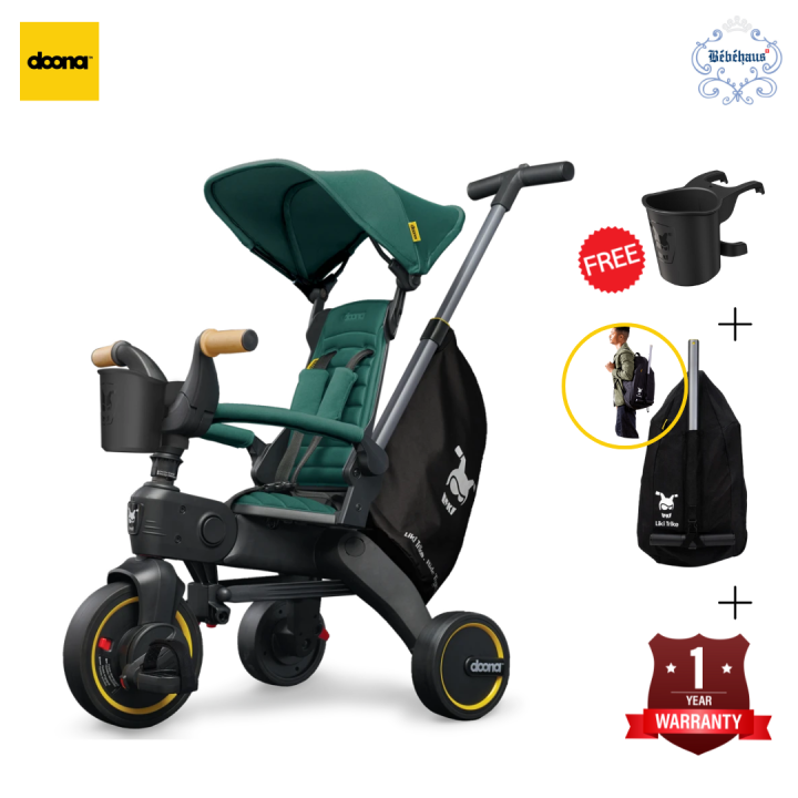 [FAST SHIPPING] Doona Liki Trike S5 with Free Cup Holder and Travel Bag
