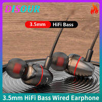 ถอด In-Ear 3.5มิลลิเมตร HiFi เบสหูฟังแบบมีสายพร้อมไมโครโฟน HD การตัดเสียงรบกวนฟังเพลงสเตอริโอหูฟังเอียบัดแบบสปอร์ตชุดหูฟัง IPX7กันน้ำสำหรับ iPhone Huawei Xiaomi Huawei