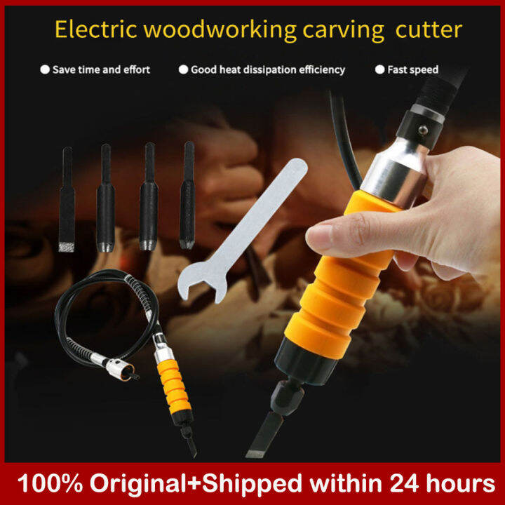 【Ready Stock+COD】Electric Chisel Wood Carving Machine Woodworking Small