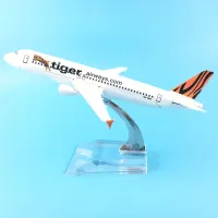 Tiger Airlines Aeroplane รุ่น Airbus A320เครื่องบิน16ซม. โลหะ Diecast 1:400เครื่องบินของเล่นสะสม Gift