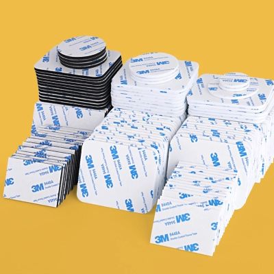 ๑㍿◊ 10-100Pcs Square Strong Adhesive Tape Double-Sided Adhesive Acrylic Foam Tape Double-Sided Adhesive Multi Size Foam Adhesive