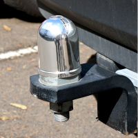 【CW】✘  Car Trailer ball cap Plastic chrome plated clip accessories Tow Bar Towing Hitch Towball Cover