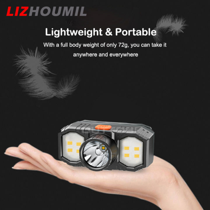 lizhoumil-ไฟฉายไฟฉายคาดศีรษะ-led-ตกปลา3หัวแบบชาร์จได้กลางแจ้งกันน้ำแบบพกพาตอนกลางคืน