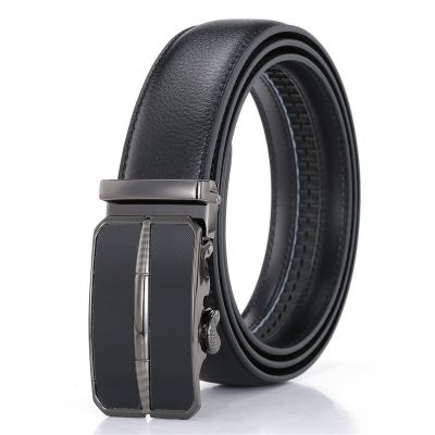 Mens automatic alloy belt leather buckle business ♙❍❉