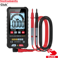 Instruments HABOTEST Smart Digital Multimeter 4000 Counts True RMS เครื่องวัดแรงดันไฟฟ้าแบบอัตโนมัติพร้อม Backlight หน้าจอ LCD 600V AC DC โวลต์มิเตอร์ปากกาทดสอบไฟฟ้าไฟฉาย LED มัลติฟังก์ชั่นความต้านทานความต่อเนื่องความถี่ Capacitance Diode การทดสอบ