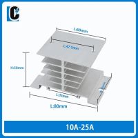 แผงระบายความร้อนอลูมิเนียมเฟสเดียวแบบ10a 40a 25a I-50 Din รางติดตั้งโซลิดสเตทรีเลย์ฮีทซิงค์ Ssr หม้อน้ำ