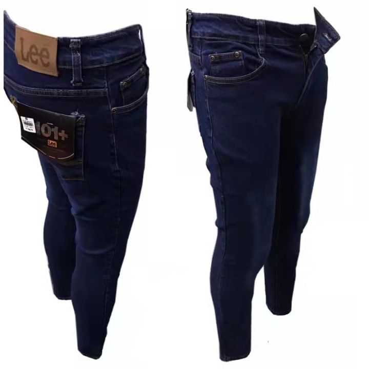 Man LEE Dark Blue Pants Skinny Jeans Stretchable Denim Lalaki Maong COD ...