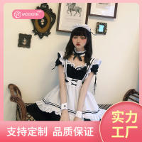 ความอบอุ่นมหัศจรรย์รอบโลก lolita ชุดแม่บ้านน่ารัก Lolita ชุดเดรสชุดอะนิเมะ