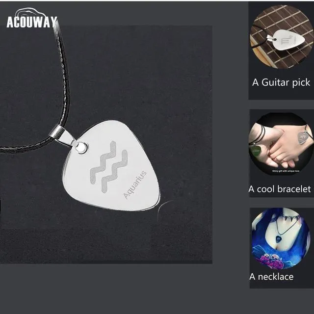 acouway-guitar-pick-necklace-pendant-stainless-steel-black-chain-aries-taurus-gemini-leo-zodiac-necklace-bracelet-pendant-gifts