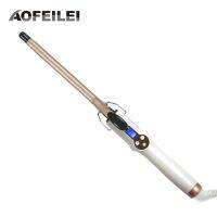 Aofeilei Professional Curling Iron เซรามิค Curling Wand Roller เครื่องมือจัดแต่งทรงผมความงามพร้อมจอแสดงผล LCD 9Mm Hair Curler