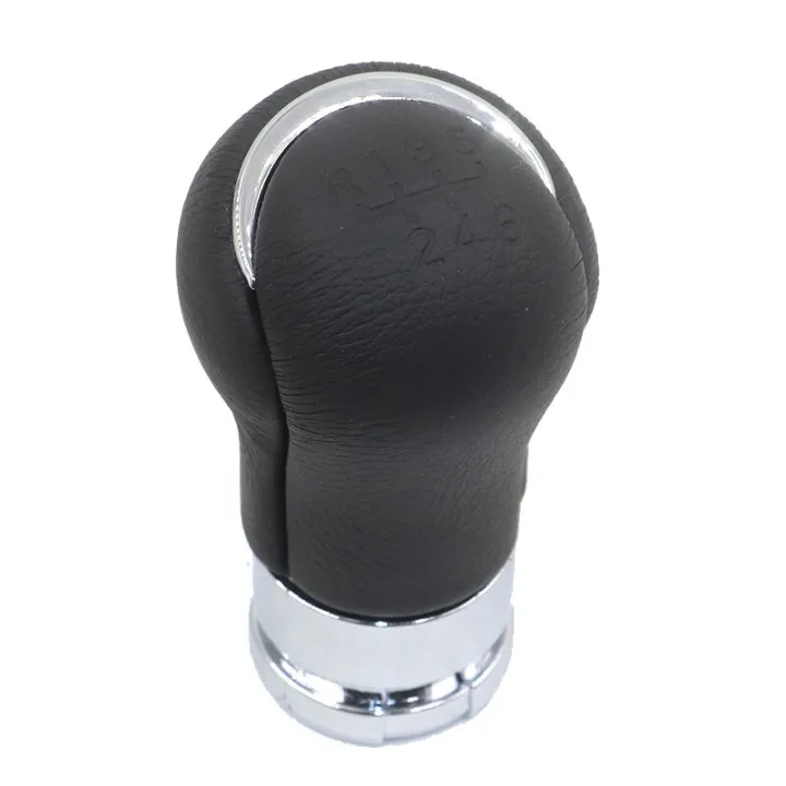 Manual Chrome Leather Car Gear Stick Shift Knob Gearbox Shift Knob Boot 