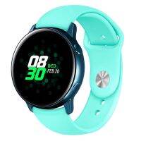 สำหรับ Samsung Galaxy Watch Active2บลูทูธรุ่น40มม. สายนาฬิกาข้อมือซิลิโคนสีทึบสมาร์ทวอท์ชขนาด: S