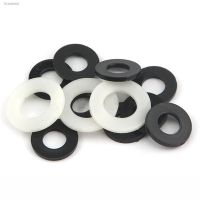 ❣✕๑ M2 M3 M4 M5-M20 Black/White Nylon Flat Washer Plastic Plane Spacer Gasket O Ring Washer For Screw