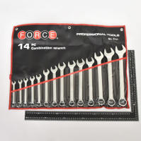 Force 5141C ชุดประแจแหวนข้าง-ปากตาย 14 ชิ้น (ขนาด10, 11, 12, 13, 14, 17, 19, 21, 22, 23, 24, 27, 30, 32มม.)