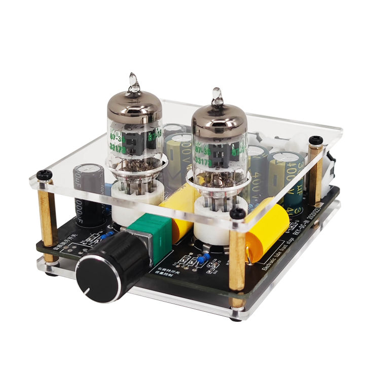 Updated GE5654W 6A2 6K4 Tube Preamplifier Amplifiers HiFi Tube Preamp Bile Buffer Auido Amp