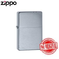 Zippo 230 Brushed Chrome Vintage with Slashes / Korea Edition / Made in USA / Boyfriend Gift