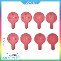 LOKIYA 8ชิ้น/4คู่จักรยานแผ่นเบรคจักรยานเสือภูเขาชิ้นส่วนเรซินกึ่งโลหะแผ่น