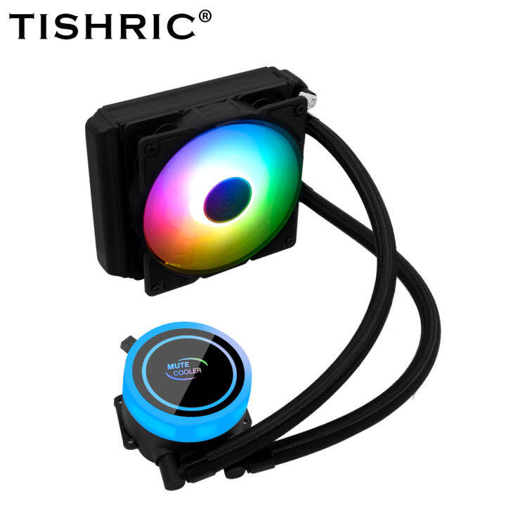 TISHRIC Water Cooler Cpu Cooler Fan 120 240 360 mm RGB Fan Liquid